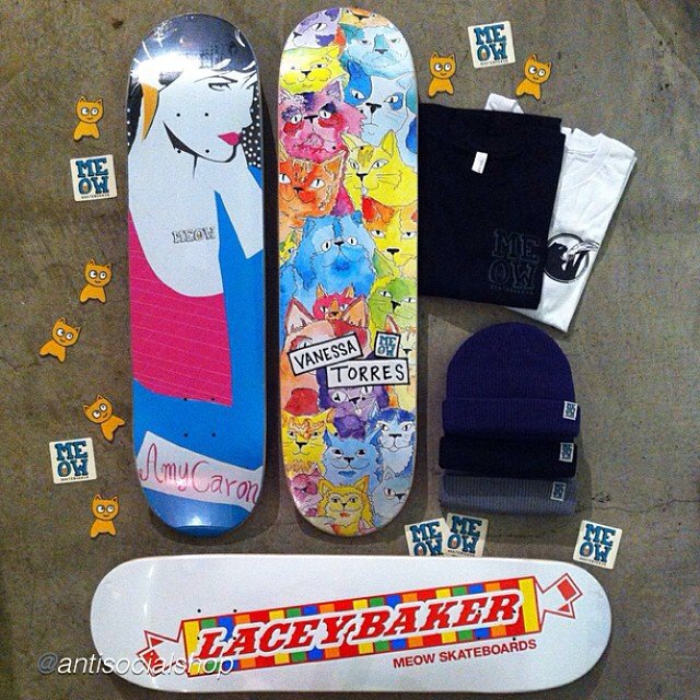 Now Available at Antisocial! - Meow Skateboards