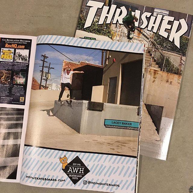 Thrasher Magazine | Lacey Baker Ad - Meow Skateboards