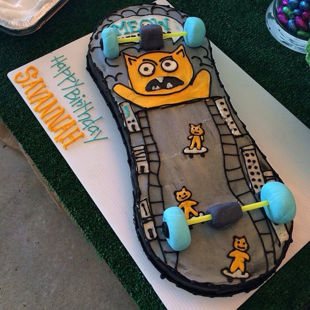 Birthday Cake Amazingness - Meow Skateboards