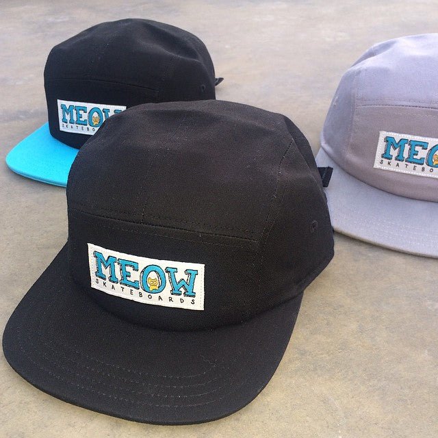 5-Panel Camp Hats Now Available! - Meow Skateboards