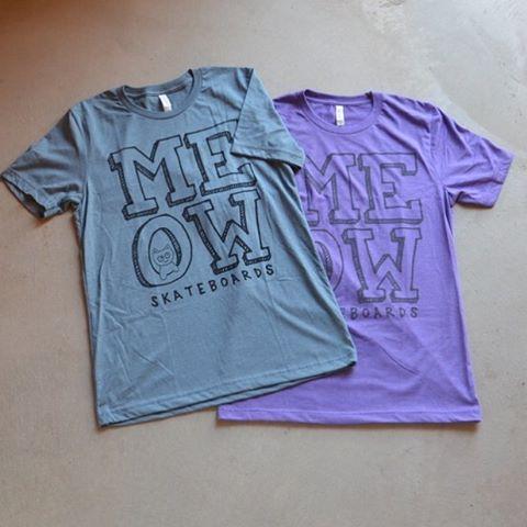 New Stacked Logo Tees! - Meow Skateboards