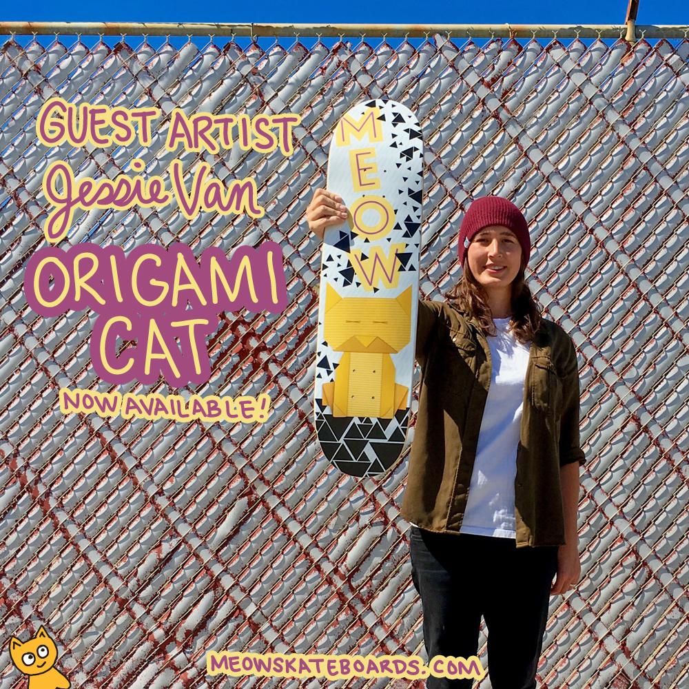 Guest Artist Jessie Van | Origami Cat