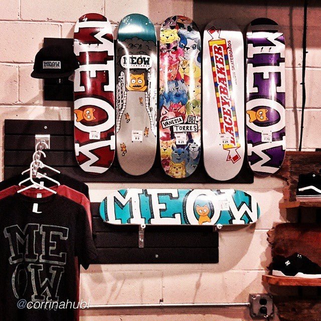 Now Available at Precision Skateboards - Meow Skateboards