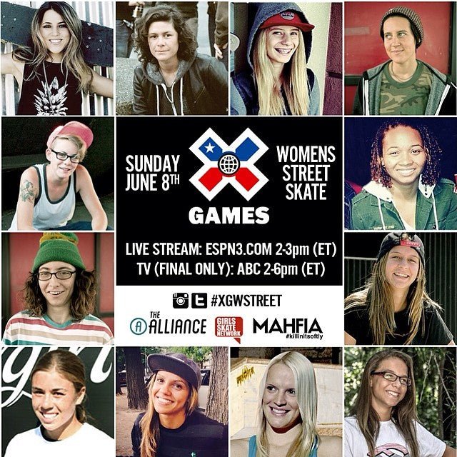 X Games With Lacey & Vanessa - Meow Skateboards