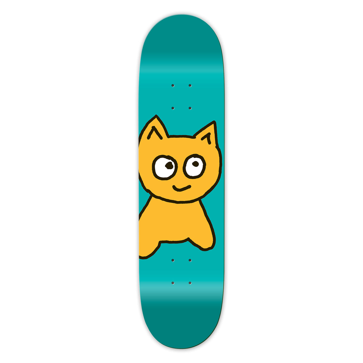 Big Cat [Teal] Deck - Youth - Meow Skateboards