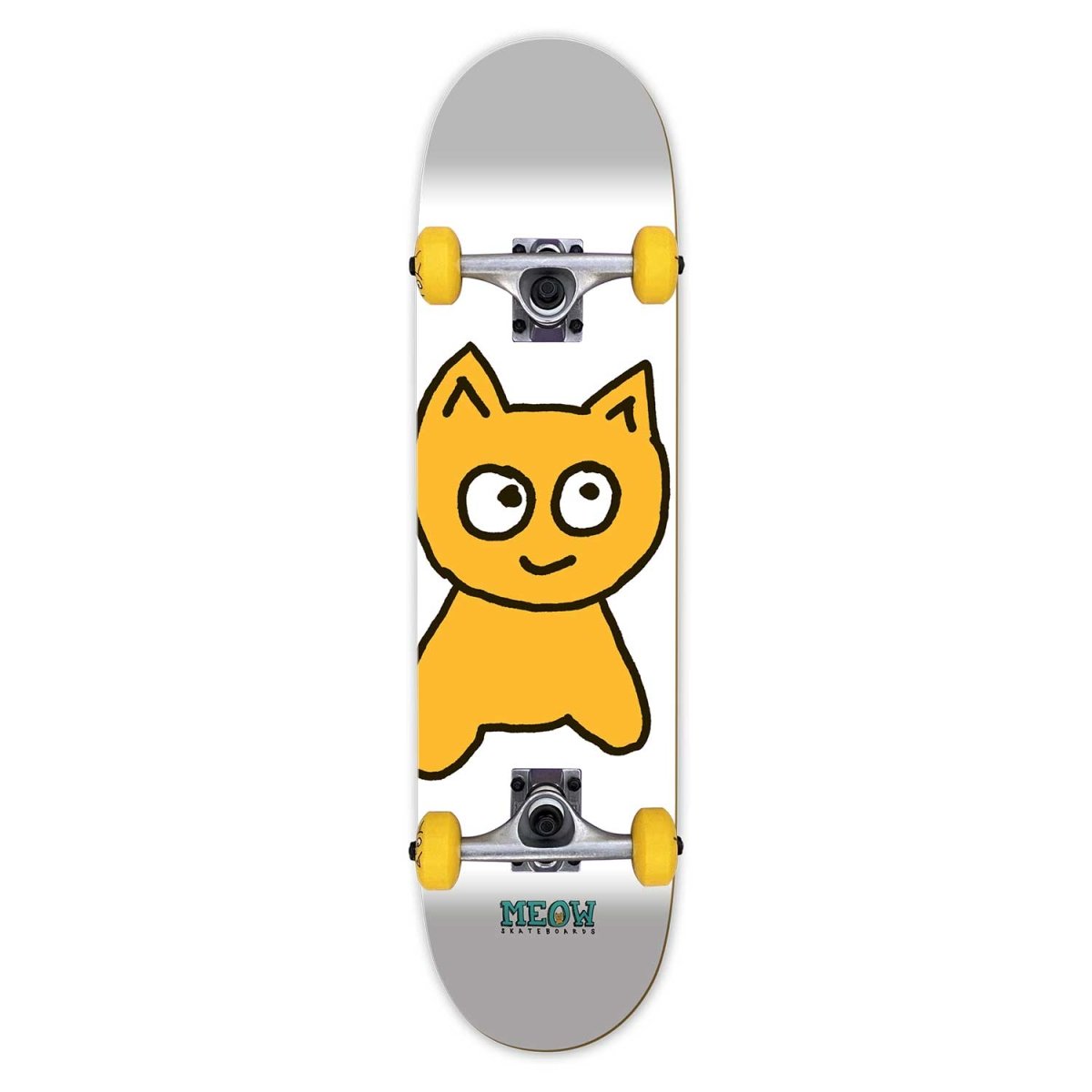 Big Cat [White] Complete Youth Skateboard - 7.00