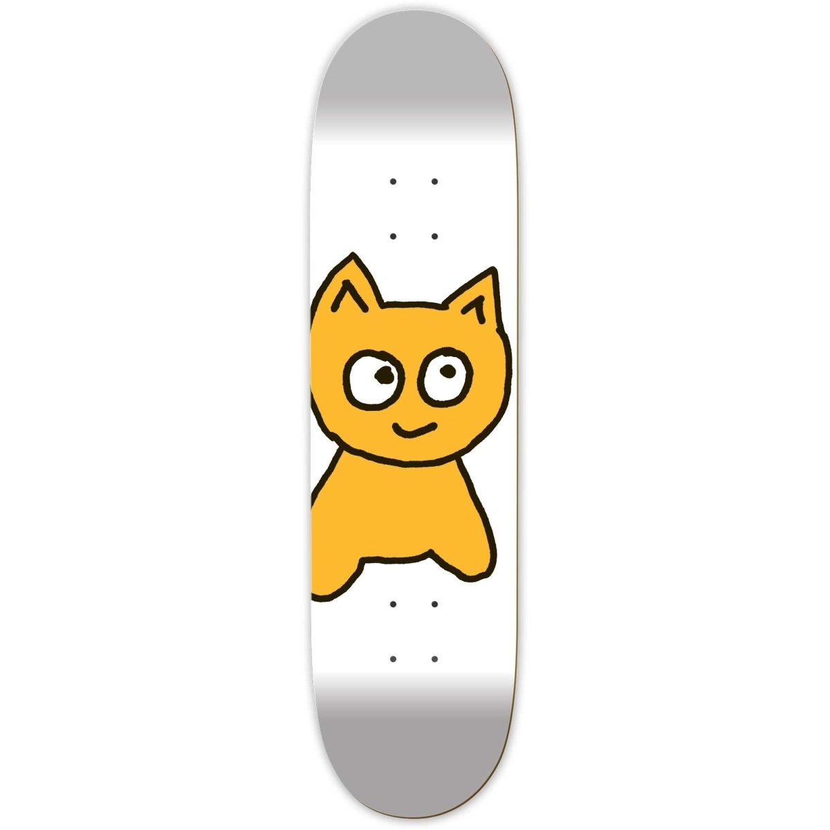 Big Cat [White] Deck | MEOW SKATEBOARDS – Meow Skateboards