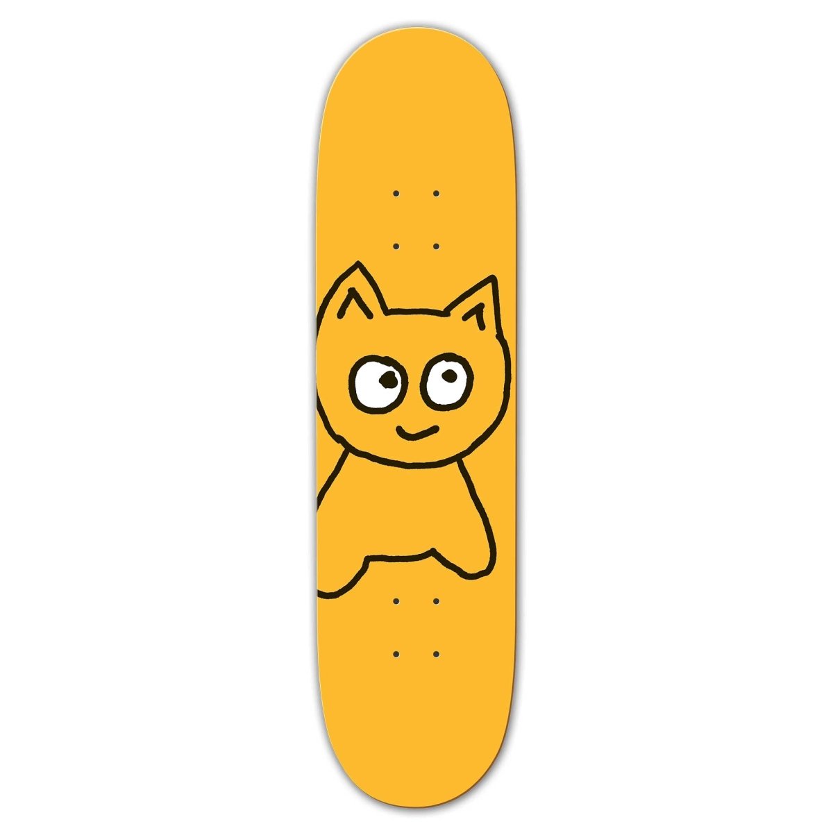 Big Cat [Yellow] Deck - 8.00" - Meow Skateboards
