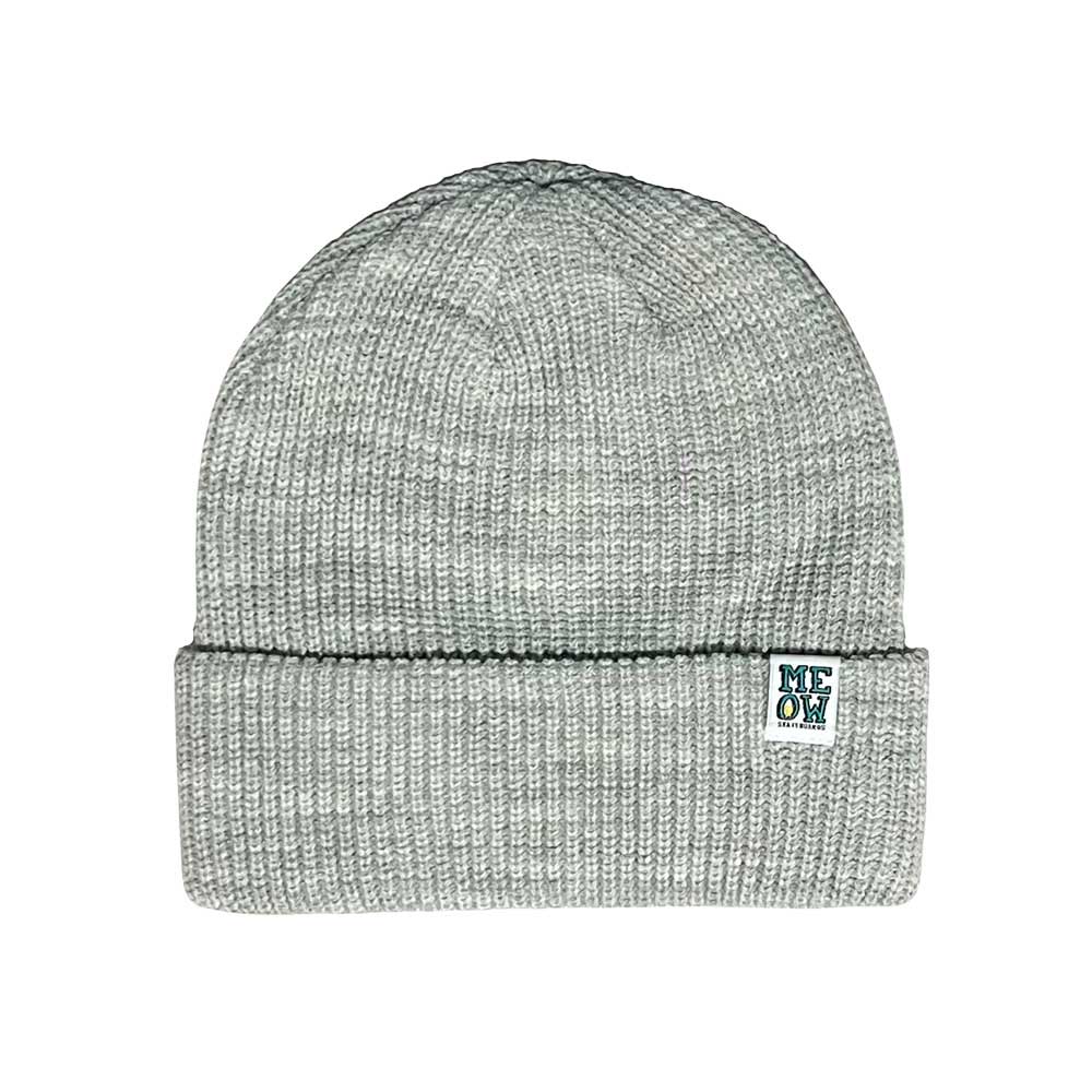 Stacked Cuff Beanie [Heather Grey] - Meow Skateboards