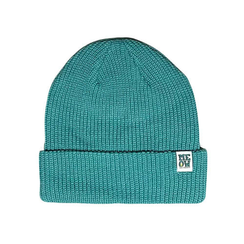 Studio 120 handmade knit teal beanie Adult size Studio D main image 3