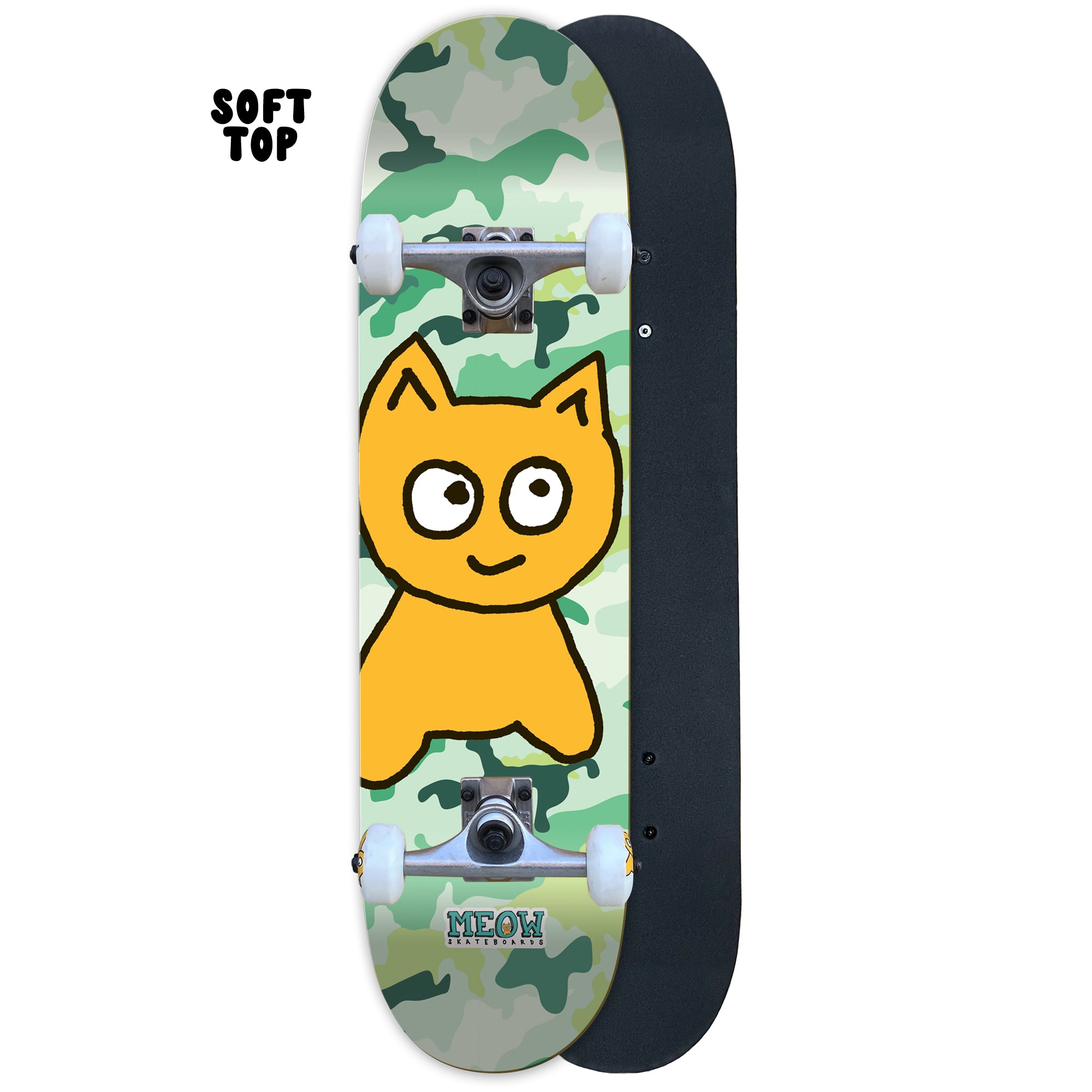 Big Cat [Green] Complete - 6.50" SOFT TOP - Meow Skateboards