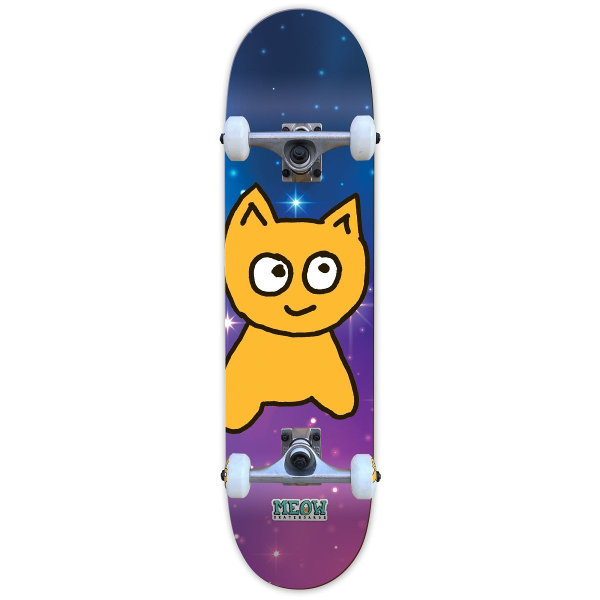 Big Cat [Galaxy] Complete - 7.50" Mini - Meow Skateboards