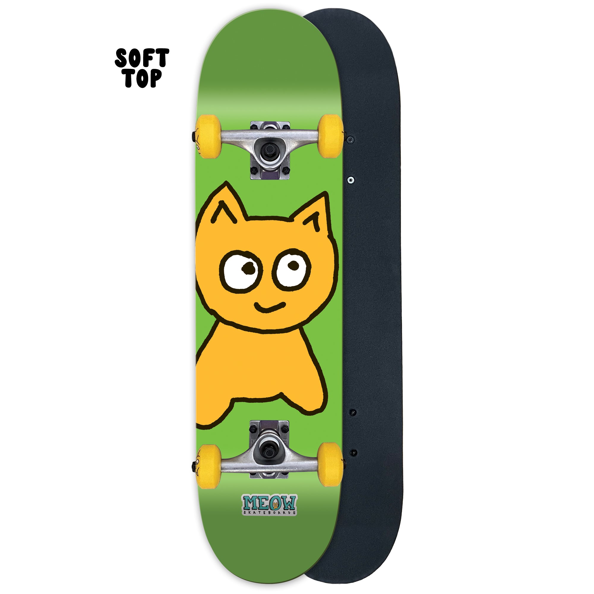 Big Cat [Green] Complete - 6.50" SOFT TOP - Meow Skateboards