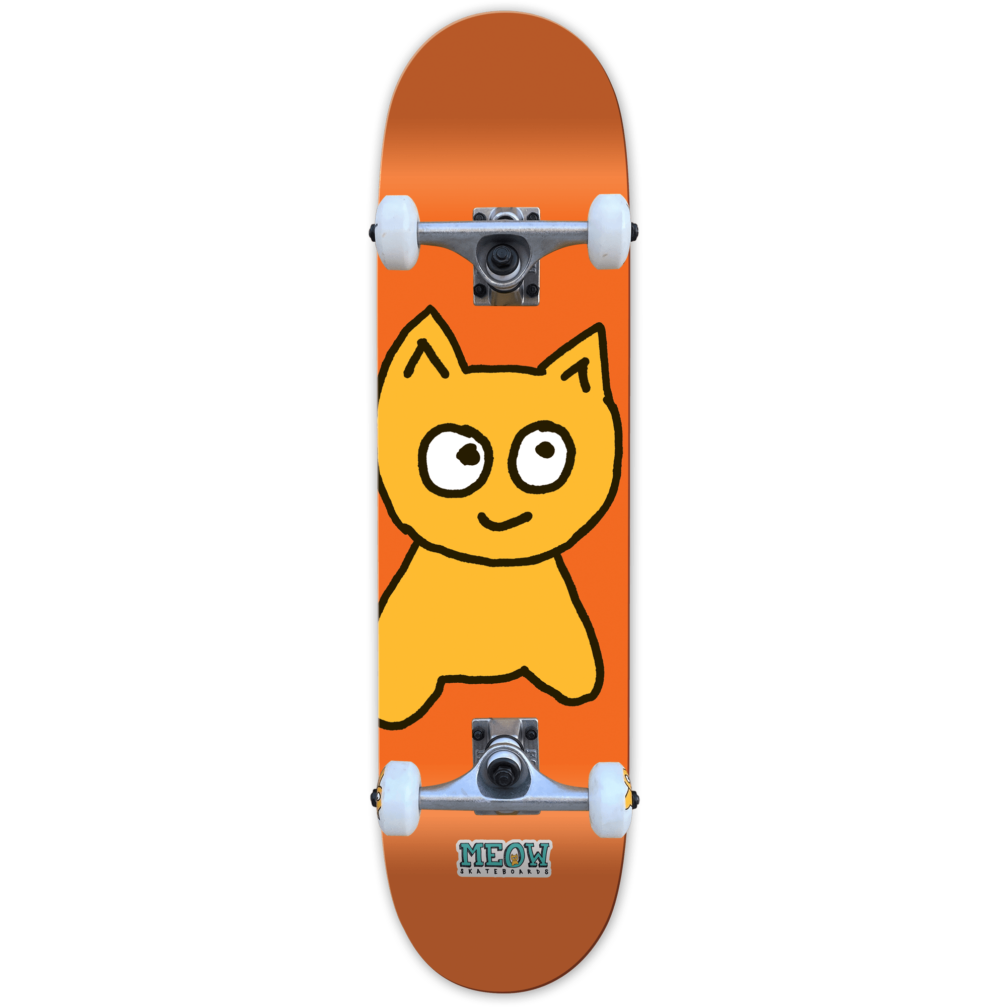 Big Cat [Orange] Complete - 7.25" Mini - Meow Skateboards