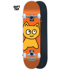 Big Cat [Orange] Complete - 7.25" SOFT TOP - Meow Skateboards