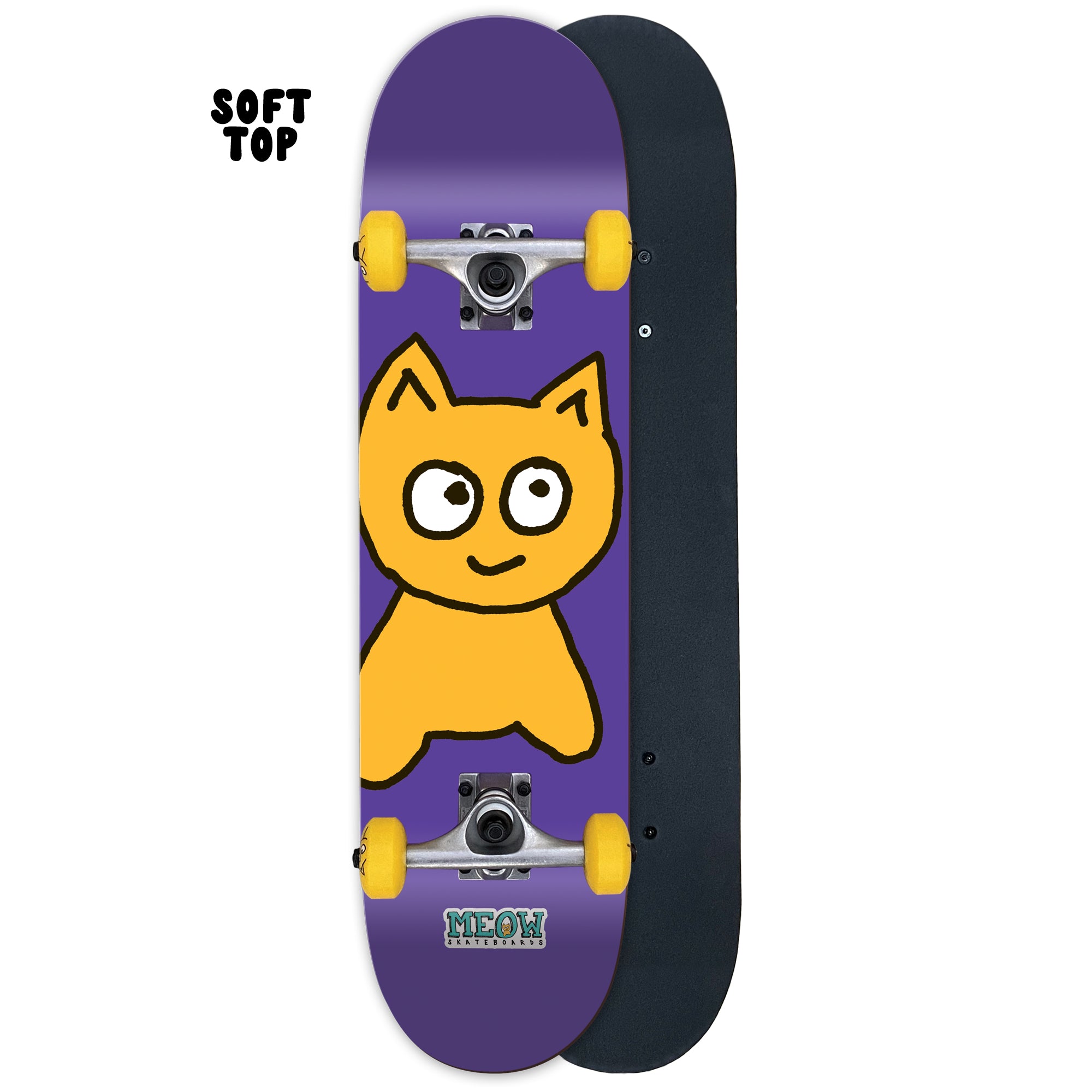 Big Cat [Purple] Complete - 7.00" SOFT TOP - Meow Skateboards