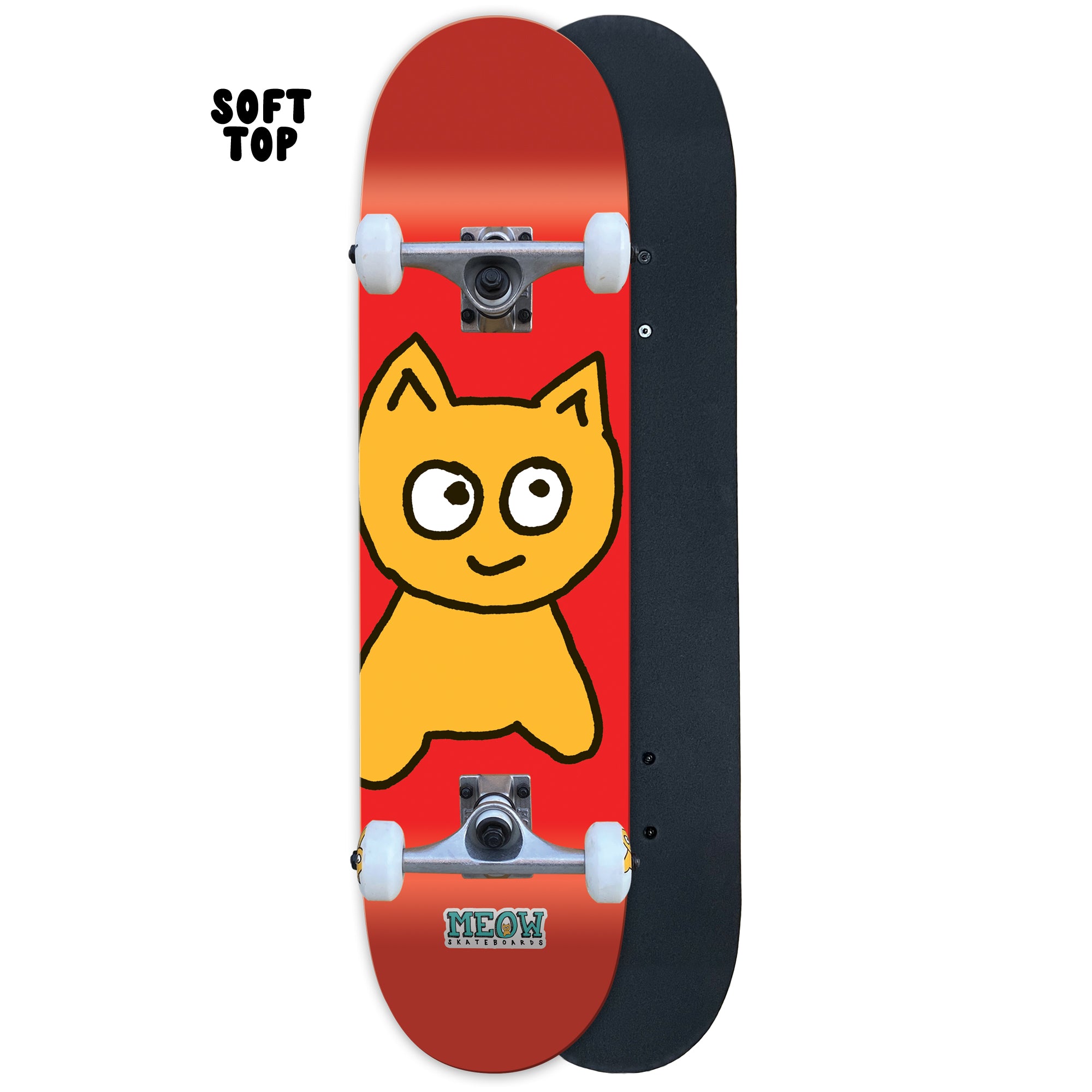 Big Cat [Red] Complete - 6.75" SOFT TOP - Meow Skateboards