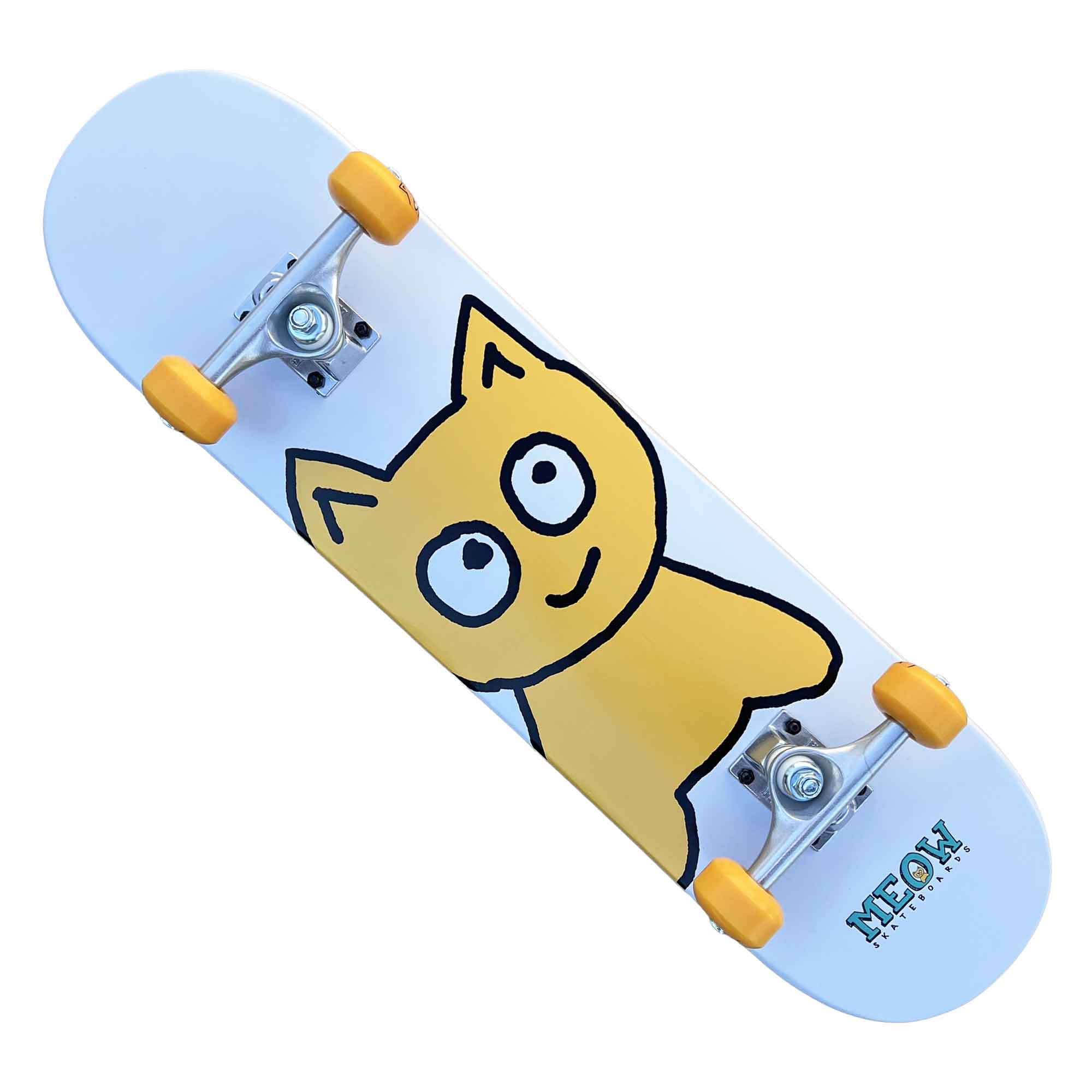 Big Cat [White] Complete - 8.25" - Meow Skateboards