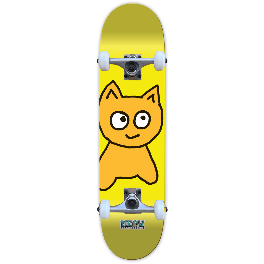 Big Cat [Yellow] Complete - 7.75" - Meow Skateboards
