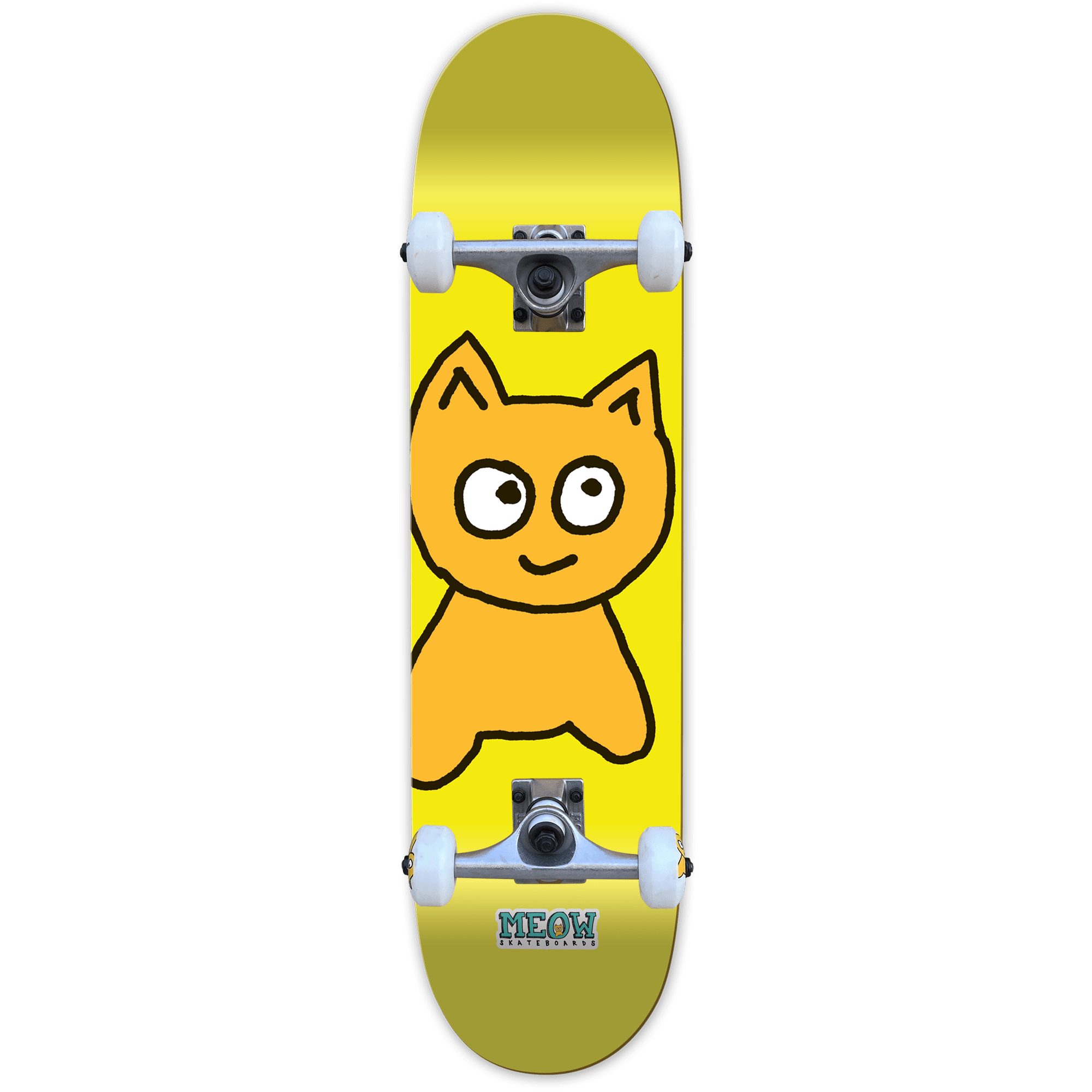 Big Cat [Yellow] Complete - 7.75" - Meow Skateboards