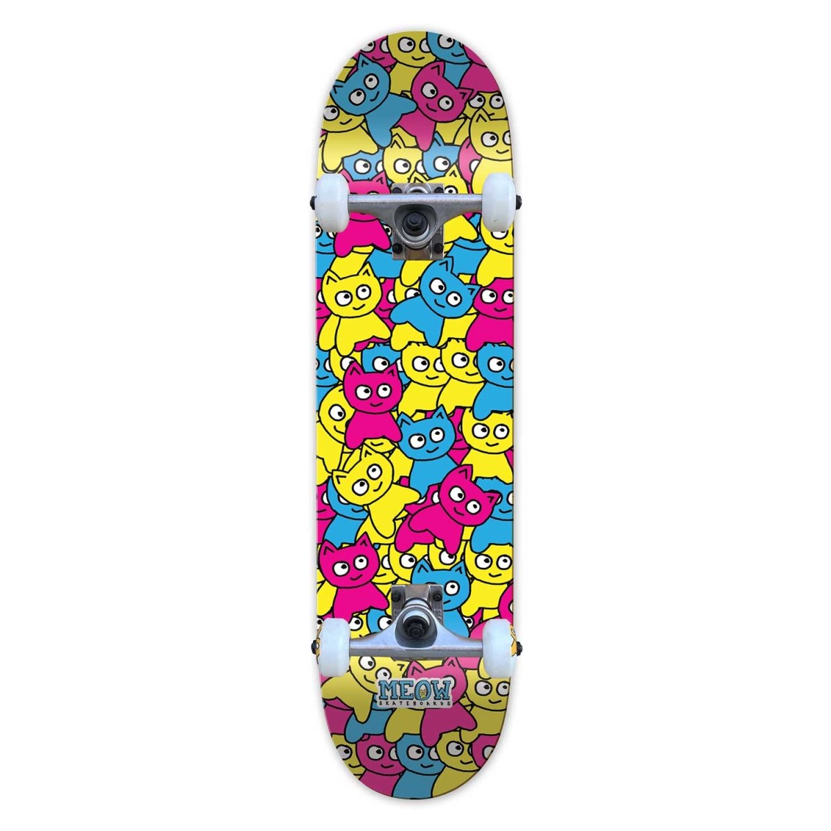 Sticker Pile CMYK [Multi] Complete - 7.75" - Meow Skateboards