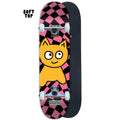 Big Cat Checker Twist [Pink] Complete - 6.50" SOFT TOP - Meow Skateboards