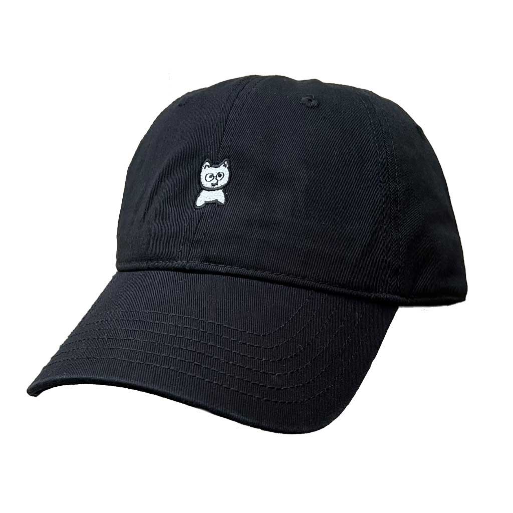 Meow Unstructured Hat [Black] - Meow Skateboards