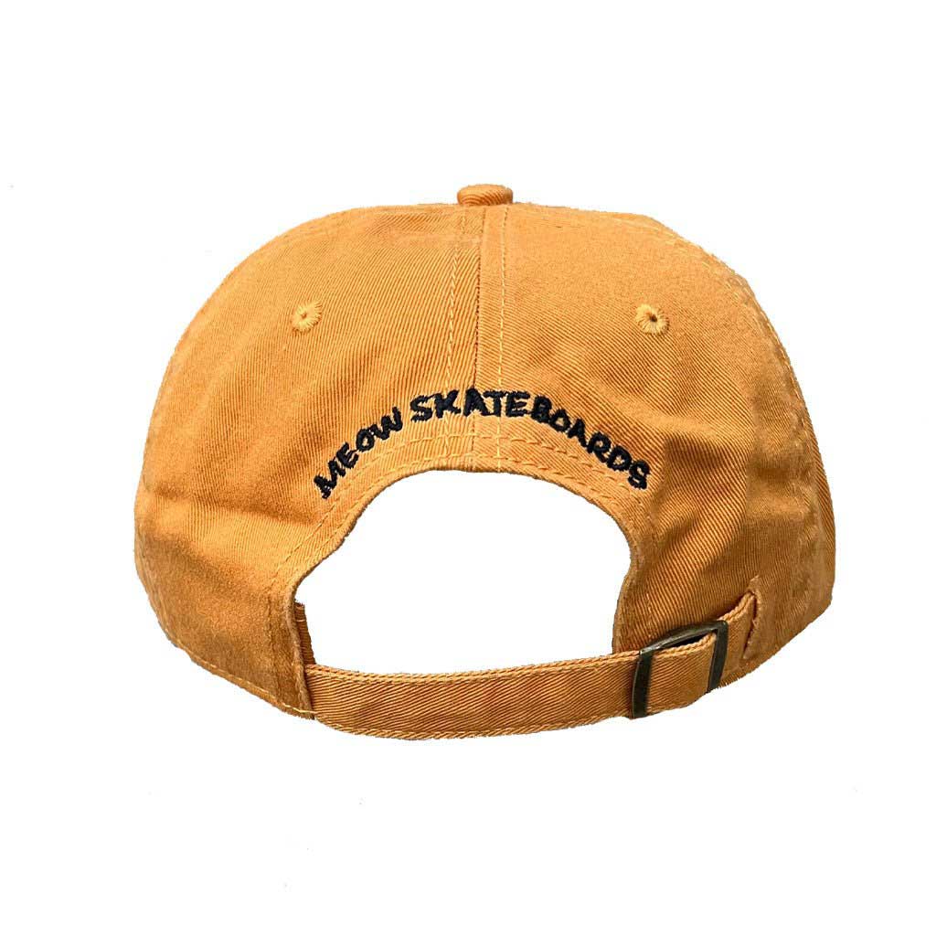 Meow Unstructured Hat [Mustard] - Meow Skateboards