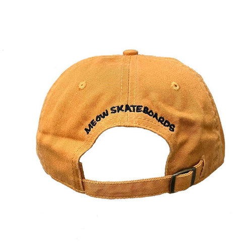 Meow Unstructured Hat [Mustard] - Meow Skateboards
