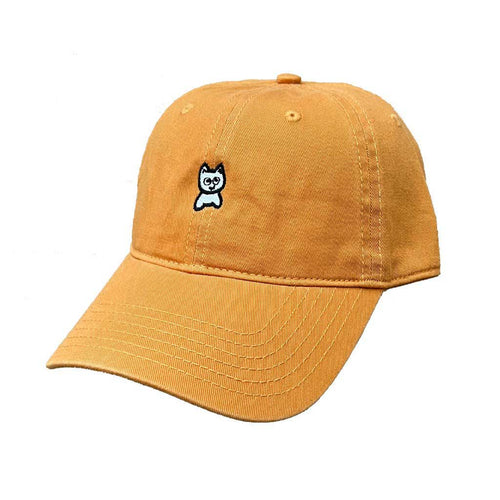Meow Unstructured Hat [Mustard] - Meow Skateboards