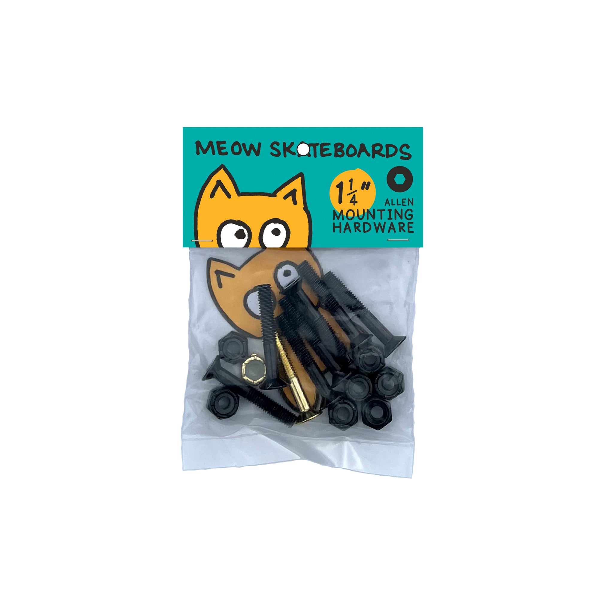 Meow Skateboards 1 1/4" Allen mounting hardware package