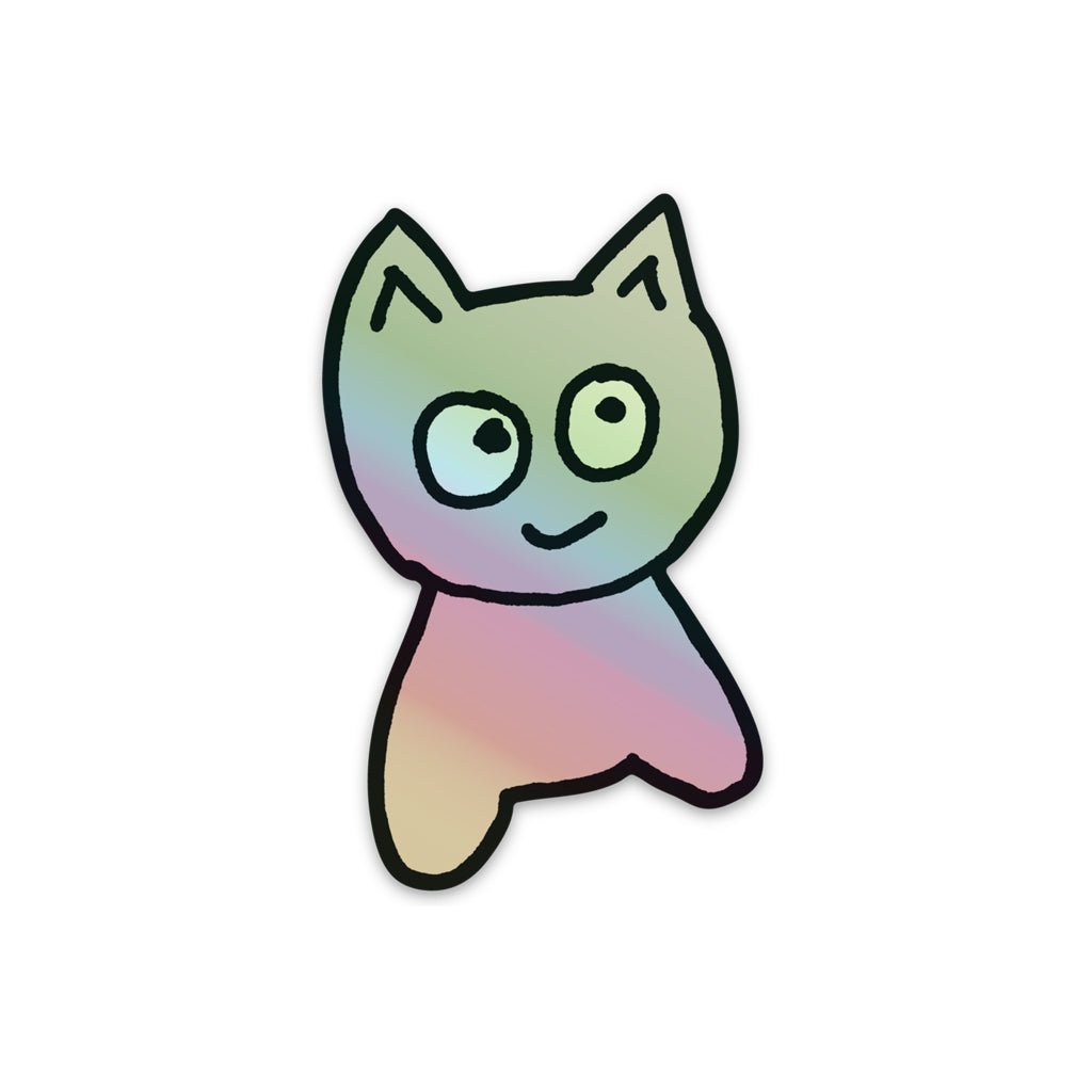 Big Cat Sticker - Holographic - Meow Skateboards