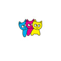 Big Cat CMYK Sticker (3 - Pack) - Meow Skateboards