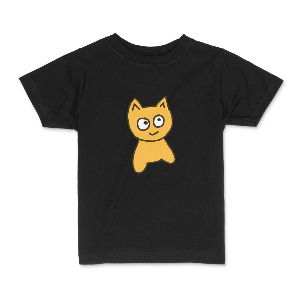 YOUTH | Big Cat Tee [Black] - Meow Skateboards
