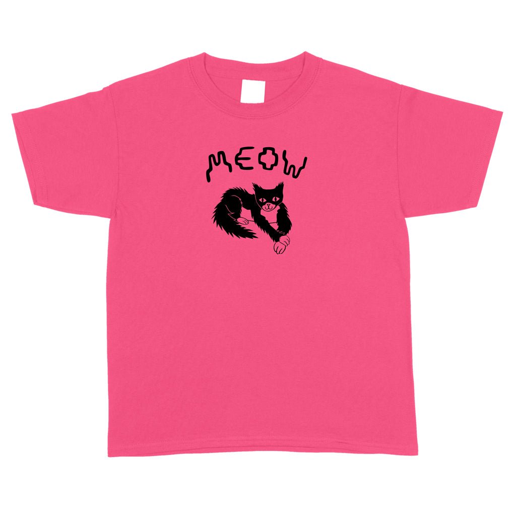 YOUTH | Cross Paw [Safety Pink] - Meow Skateboards