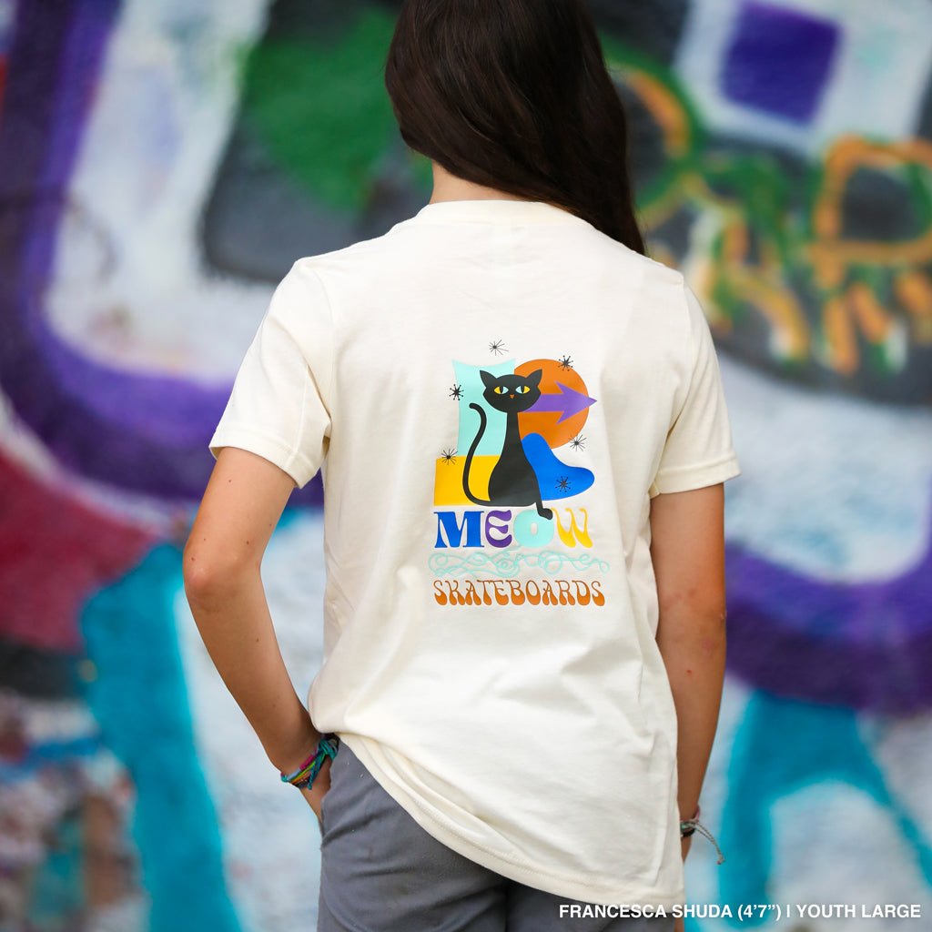 YOUTH | Yarnball Tee [Natural] - Meow Skateboards