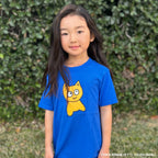 YOUTH | Big Cat Tee [Royal] - Meow Skateboards