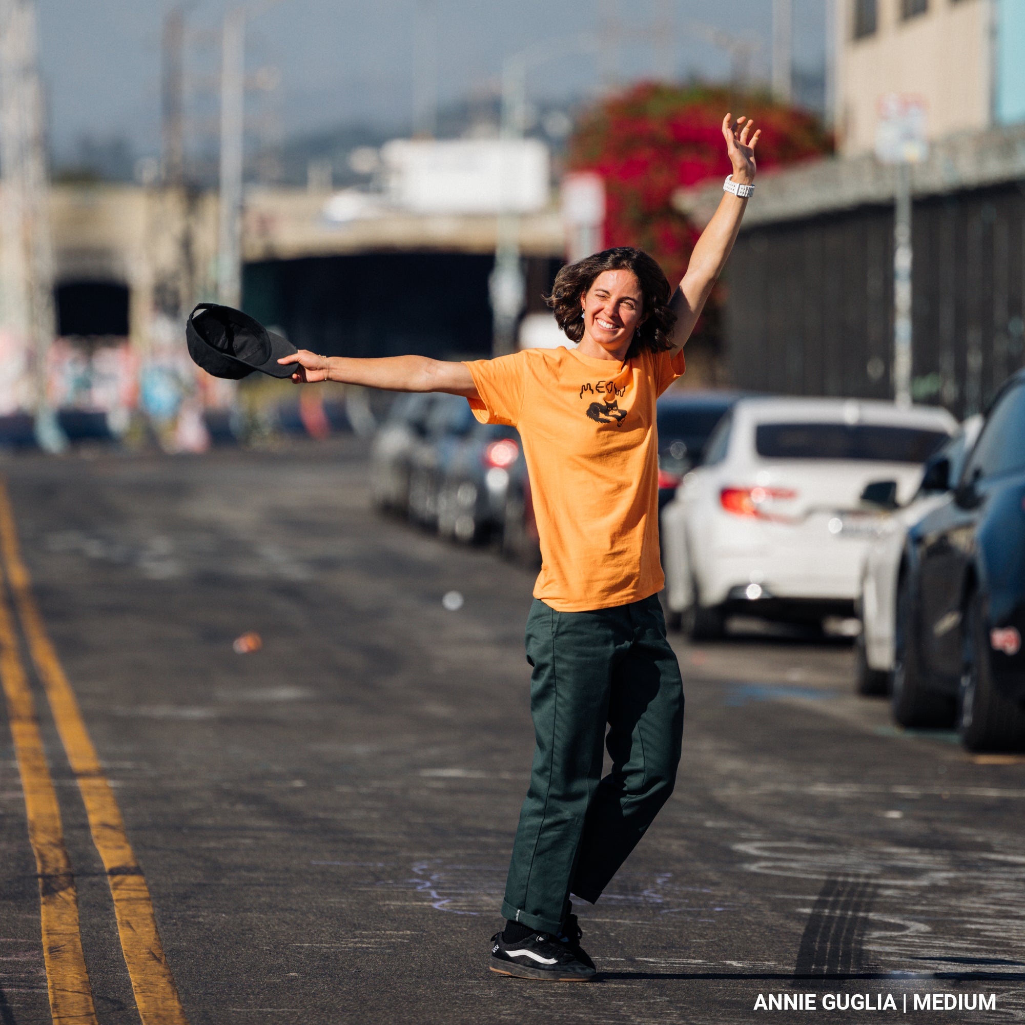 Cross Paw [Tangerine] - Meow Skateboards