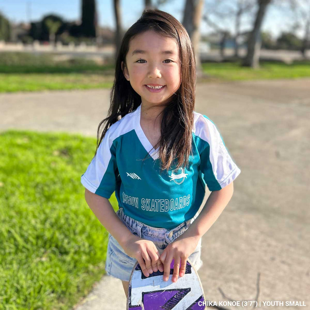 YOUTH | Team Jersey [Teal] - Meow Skateboards