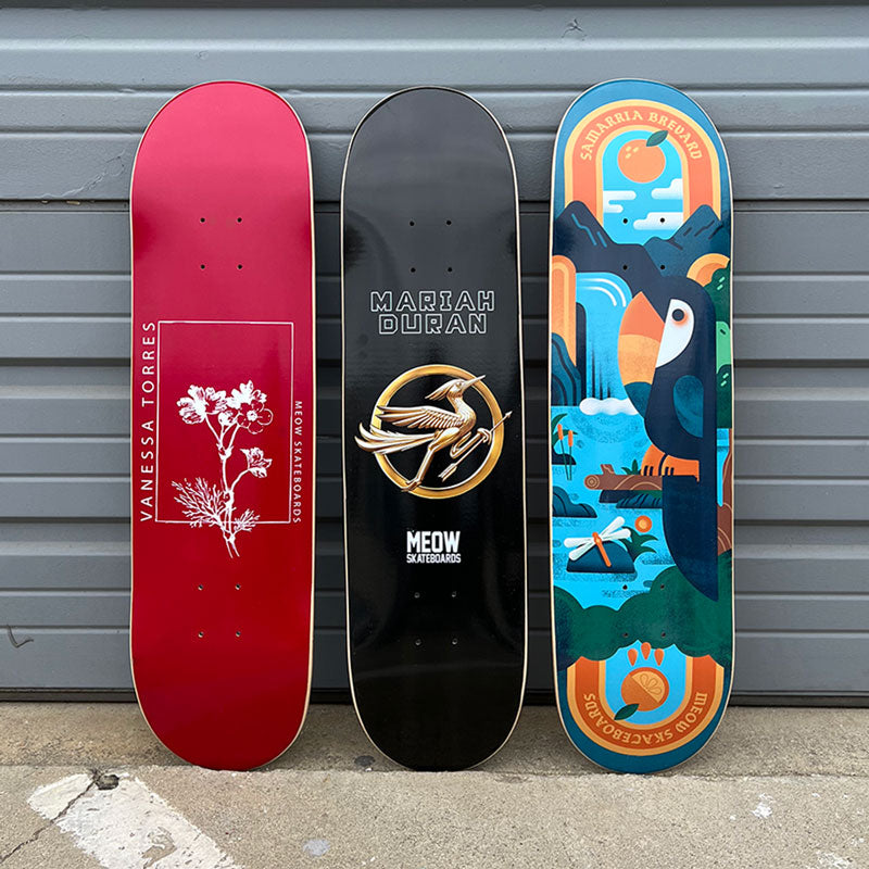 MEOW SKATEBOARDS スケートボード Meow Big Cat [Red] Complete Kids Skateboard - SOFT TOP – Meow