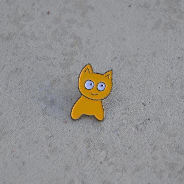 Cat Lapel Pin - Meow Skateboards