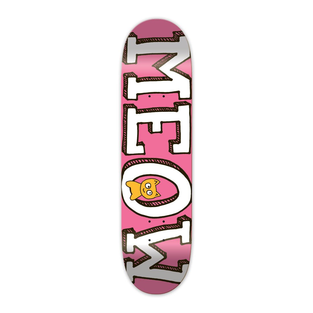 Logo Deck [Pink] - Meow Skateboards