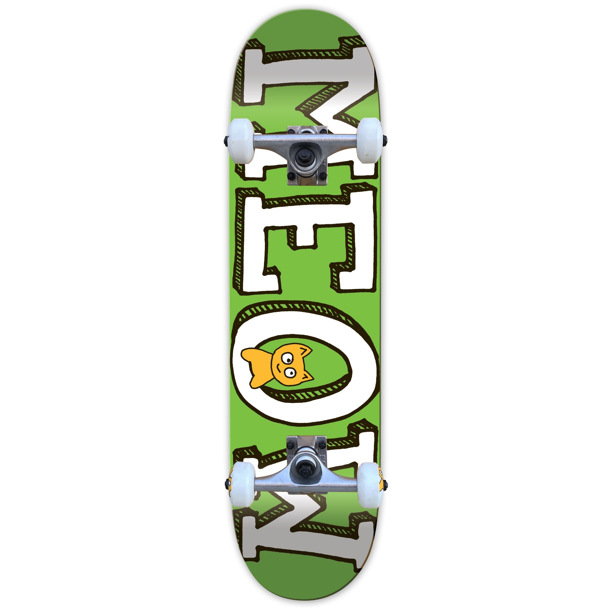 Logo [Green] Complete - 7.75" - Meow Skateboards