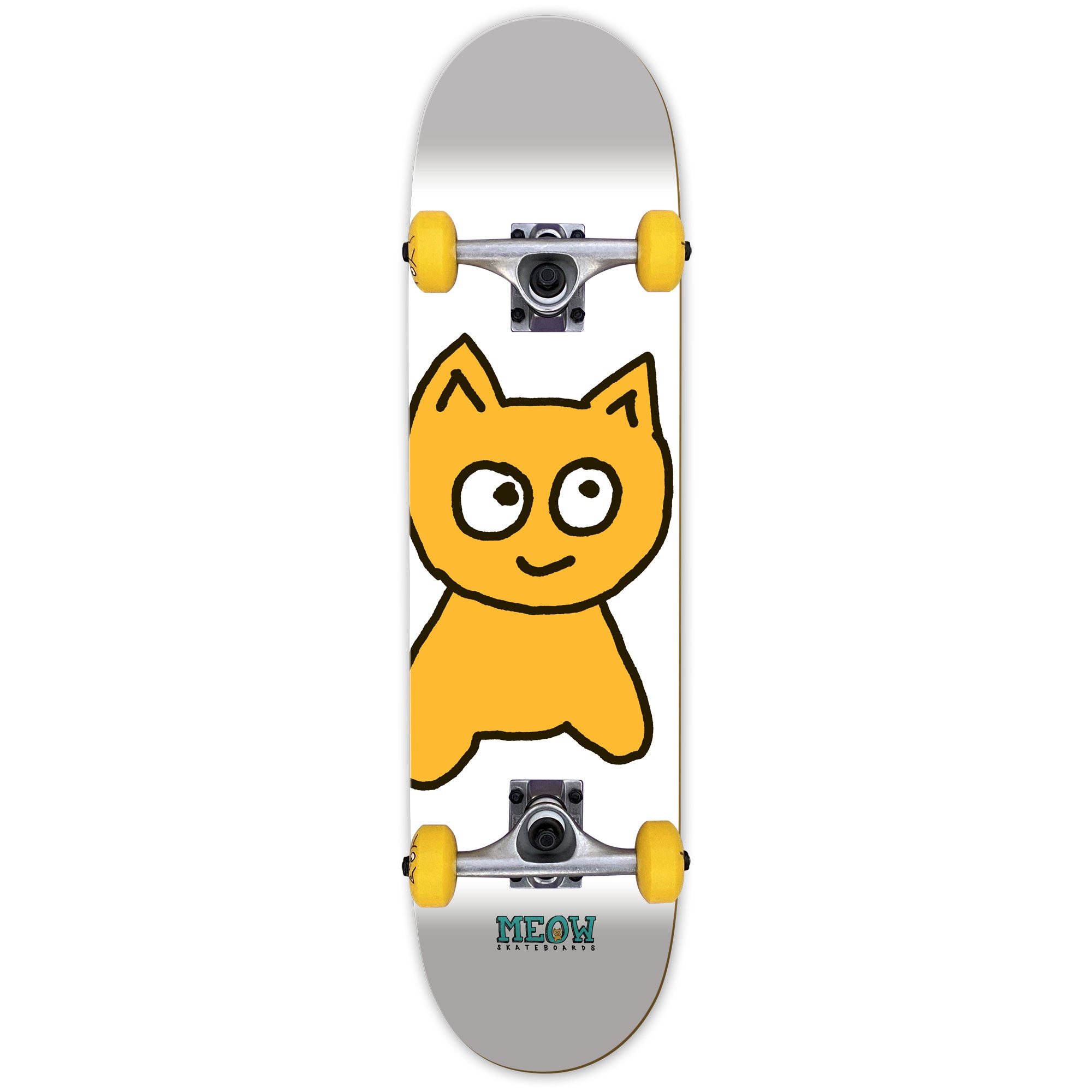 Big Cat [White] Complete - 8.25" - Meow Skateboards