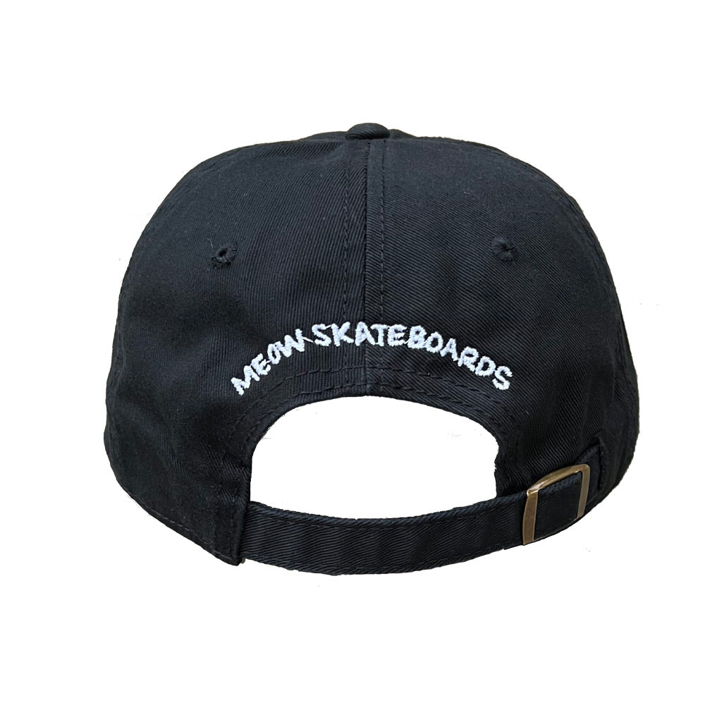 Meow Unstructured Hat [Black] - Meow Skateboards