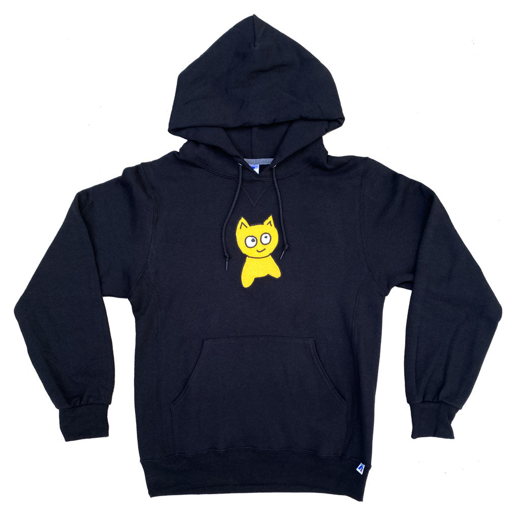 Meow x Russell Big Cat Hoodie [Black]