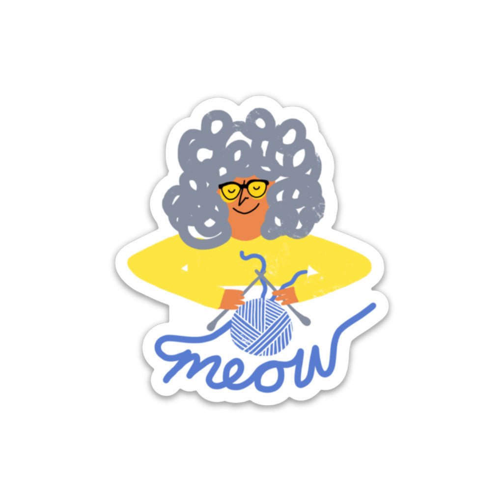 Grandma Sticker - Meow Skateboards