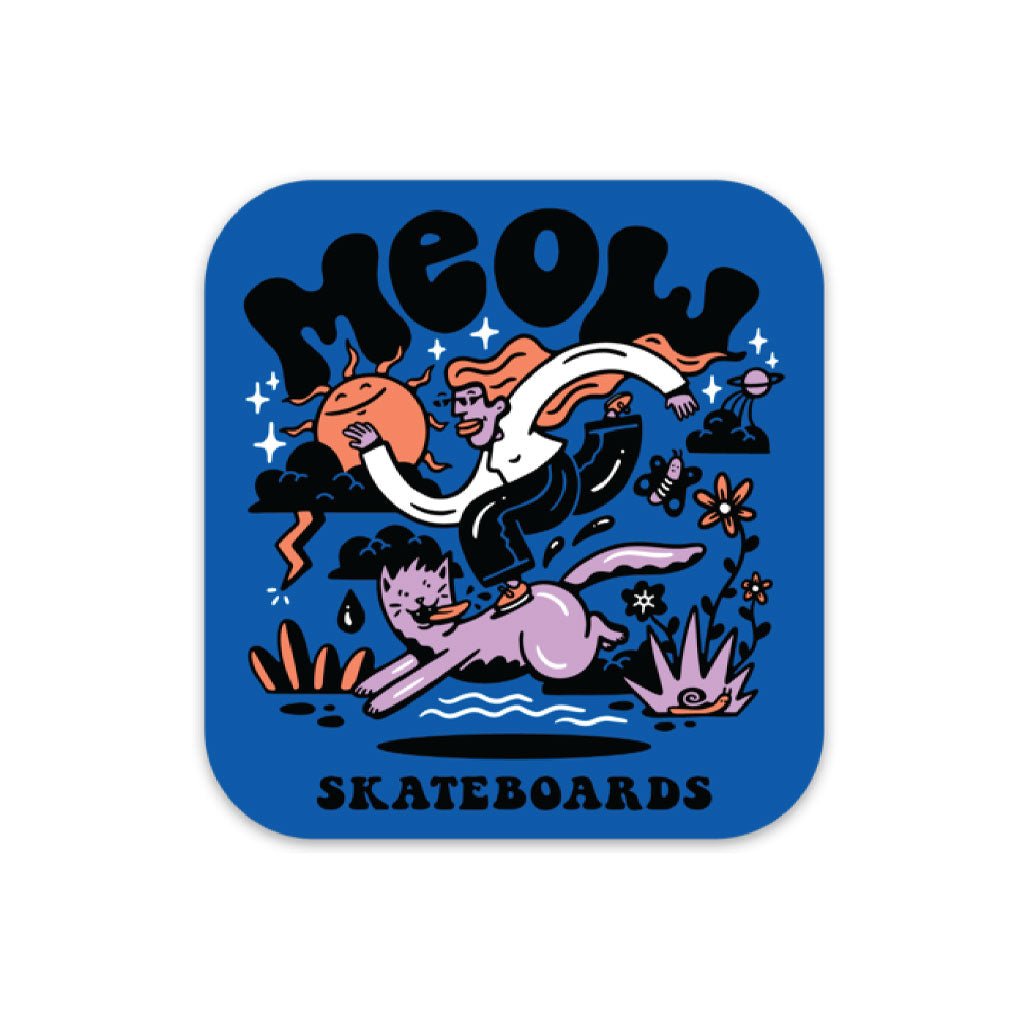 Heddy Sticker - Meow Skateboards
