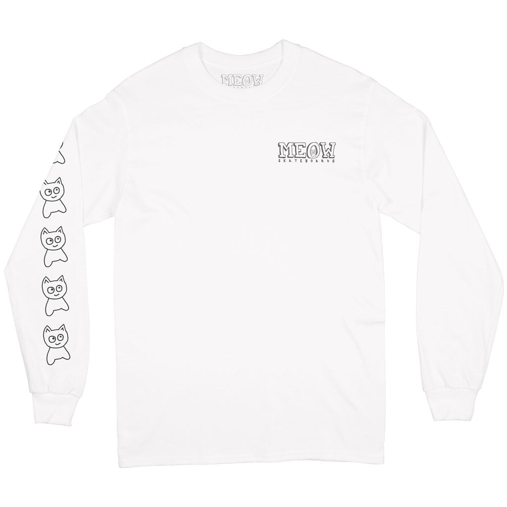 Big Cat L/S Tee [White]