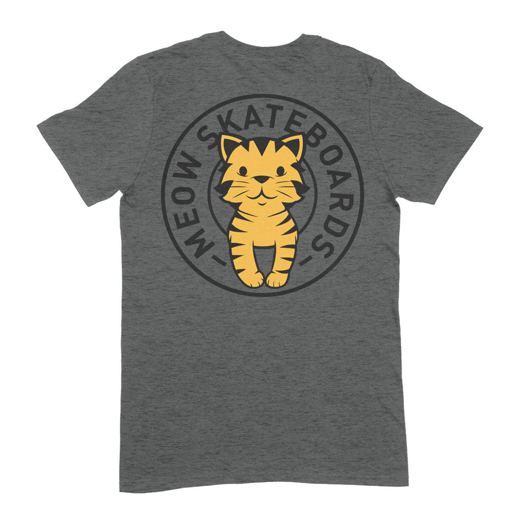 Tabby Seal Tee [Dark Heather] - Meow Skateboards